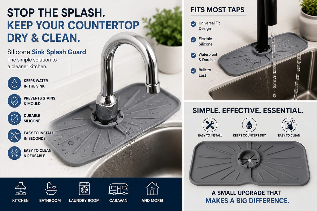 Silicone Sink Splash Guard (2-Pack)