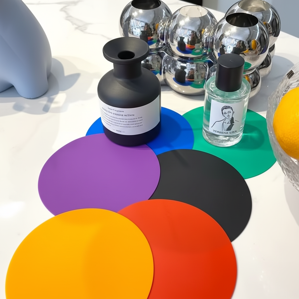 Colorful Silicone Coasters - Luxury Enhanced